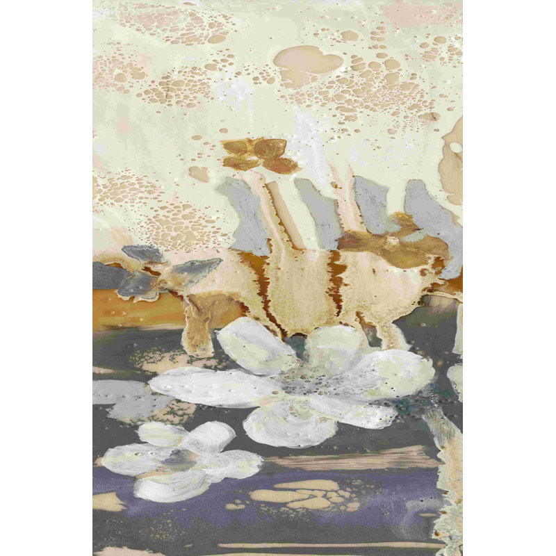 Drippy Flower Abstract I, H 12 po x l 8 po