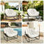 Chaise berçante d'extérieur en fer Luisang-665245850