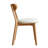 Solid Oak Upholstered Dining Chairs with Removable Seat Covers - Set of 2-635084401-635084402-630990358