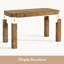 Bureau d'ordinateur en bois massif 63 po-705799729