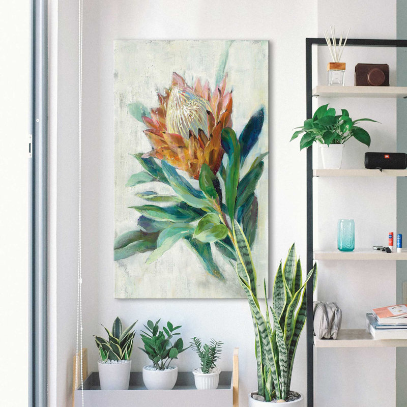 " Protea ", Wrapped Canvas, 60" H x 36" W x 1.5" D