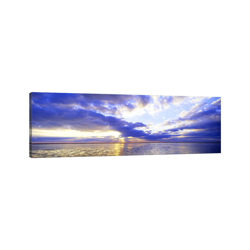 Majestic Sunset, Germany - Wrapped Canvas Panoramic Print, 30.48 cm H x 91.44 cm W x 3.175 cm D