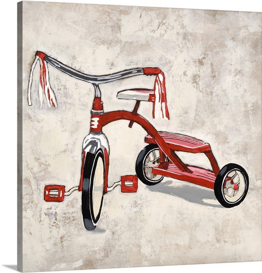 Chandley " My First Set Of Wheels " by Calyton Rabo, 16" H x 16" W x 1.5" D