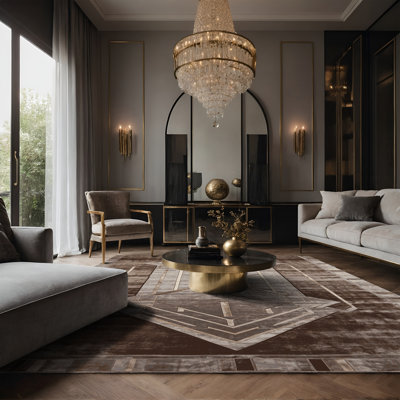 Tapis gris soyeux et moelleux