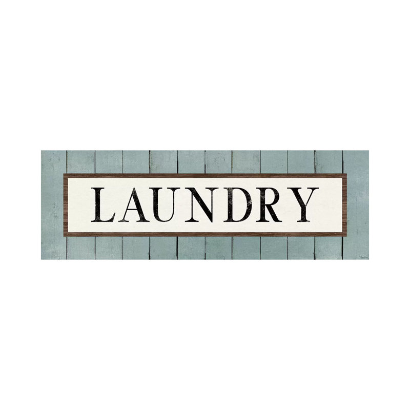 Laundry by Gigi Louise - Wrapped Canvas Panoramic Print, 30.48 cm H x 91.44 cm W x 1.91 cm D
