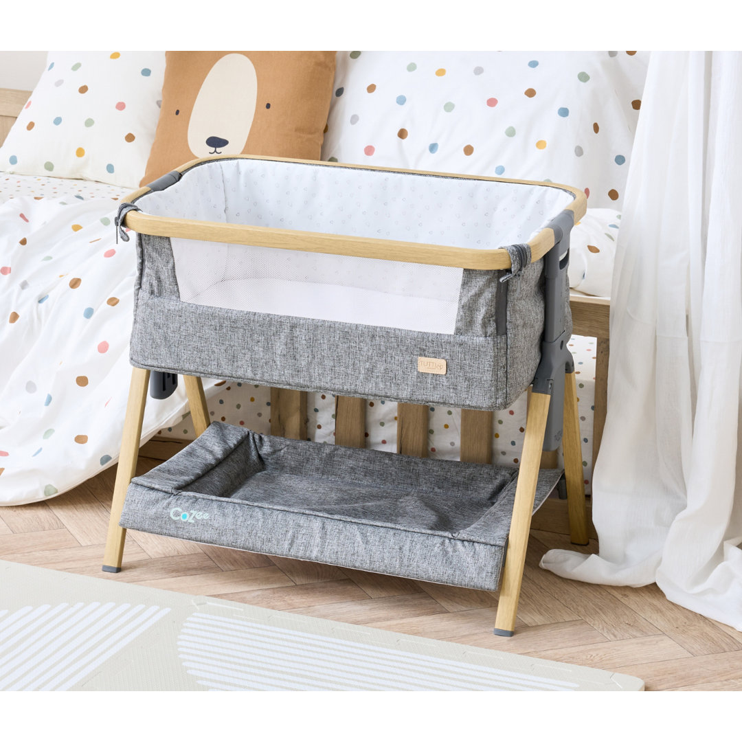 CoZee Mini Me Play Crib Toy - Oak/Charcoal
