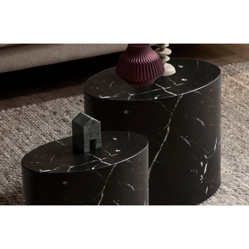 Naropa Block Nesting Tables, Black