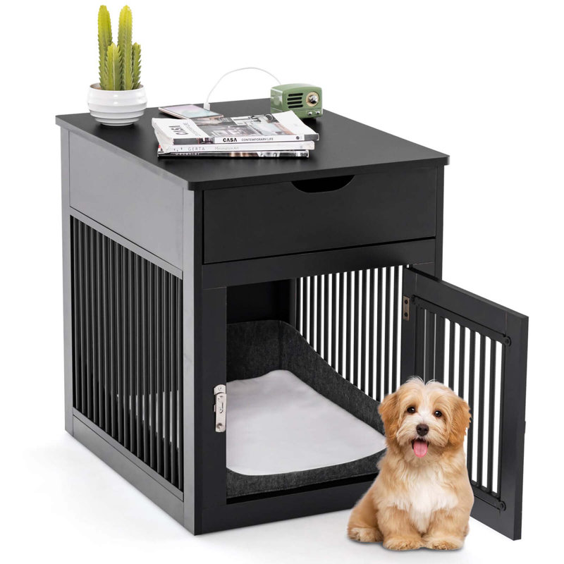 Caisse avec 1 porte, Noir