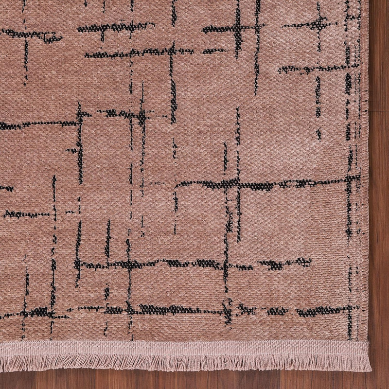 Non Slip Area Rug Low Pile Bedroom Rugs Machine Washable Floor Mat Living Room Carpet - NT0201, Rectangle 120 x 180 cm