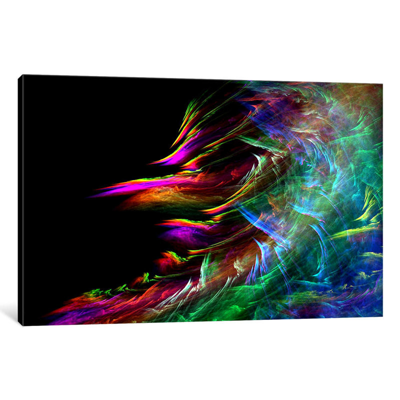 Fire Waive - Print on Canvas, 101.6 cm H x 66.04 cm W x 1.91 cm D, Wrapped Canvas