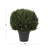 Artificial Cypress Topiary-23" Ball Style Faux Plant in Sturdy Pot-Realistic Indoor or Outdoor Potted Shrub