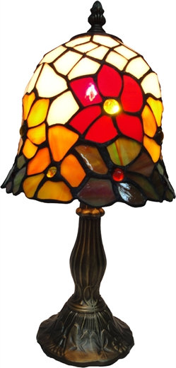 Lampe fantaisie 14" tiffany Delfin