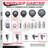 4-Piece Thermoplastic Rubber Caster Set