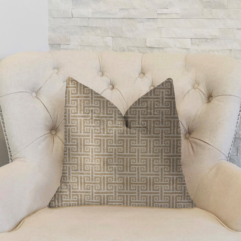 Emperor Geometric Reversible Throw Pillow, 22" x 22"