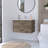 2 Bathroom Vanity For Wall Mount In Dark Brown And White Style With Two Generous Storage Options