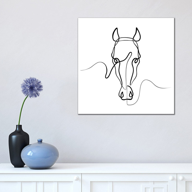 Horse II by Dane Khy - Wrapped Canvas Gallery-Wrapped Canvas Giclée, 45.72 cm H x 45.72 cm W