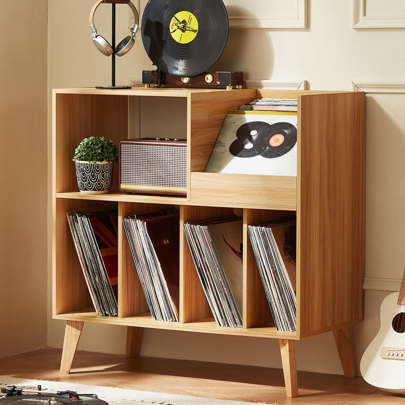 82.6cm H Media Shelves, Wood-coloured