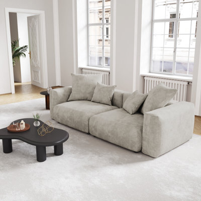 102.36'' Corduroy Upholstered, 2 Seater Modular Sofa