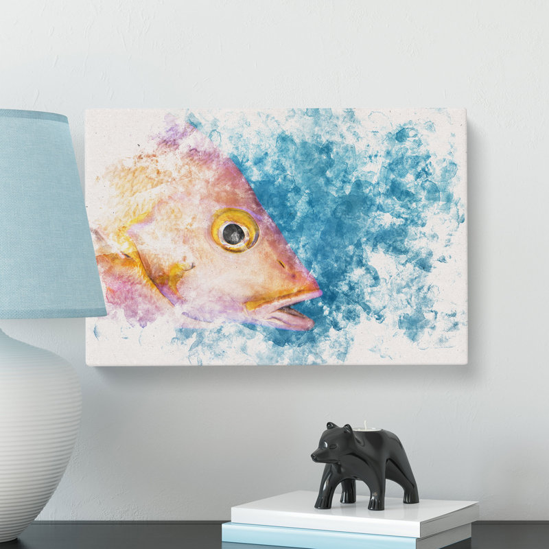 Pink Snapper Fish - Wrapped Canvas, 40cm H x 60cm W x 3cm D