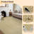 Large Washable Area Rug 9x12 Modern Braided Print Bedroom Rug with Non-Slip Backing, Ultra-Soft Neutral Indoor Mat, Foldable Low Pile Floor Cover for Living Room, Dining Room, Camel-1332229371