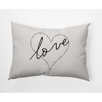 E By Design Polyester Lumbar Rectangular Indoor/outdoor Pillow Cover & Insert