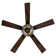 52"W Bianet 5 - Blade Stained Glass Ceiling Fan with Remote Control and Light Kit Included