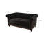 Canapé Chesterfield 2 places rembourré en velours-32696678
