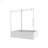 6063 Frameless One Fixed And One Shifted Shower Door, 70MM 304 Stainless Steel Large Pulleys With Adjustable Soft Closing Function,With Nano Easy Cleaning,Stick Explosion-Proof Menbrance-111670818