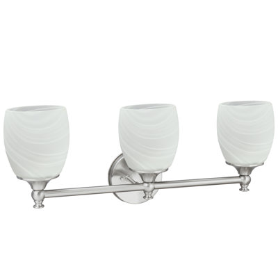 Éclairage pour salle de meuble-lavabo 3 lumières en métal Husby