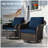Swivel Patio Chairs With Cushions （Set of 2）-1684931121