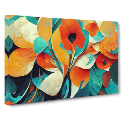 Floral Abstract Art Vol.1 - Wrapped Canvas