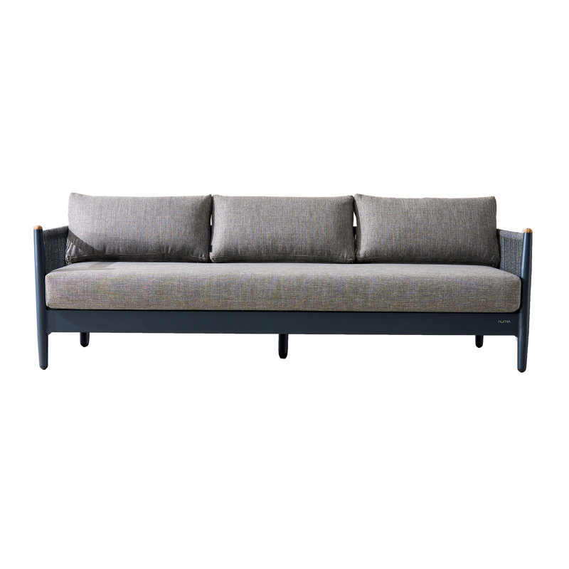 Canapé d'extérieur en aluminium avec coussins en oléfine