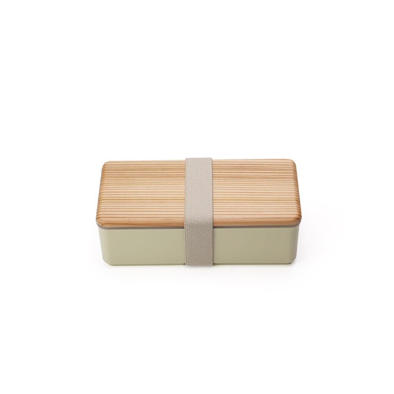 Boîte à bento rectangulaire, Beige