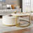 Round Nesting Colton Coffee Table With Fluted Design And 1 Drawer-1380607383