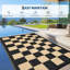 Tapis d'extérieur imperméable en plastique de paille-1156029448