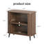 Buffet 31,5 po à portes coulissantes modernes avec pieds en bois massif-958723131