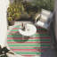 Tapis vert / rose en polyester tissé à la machine Kinslee-518625430