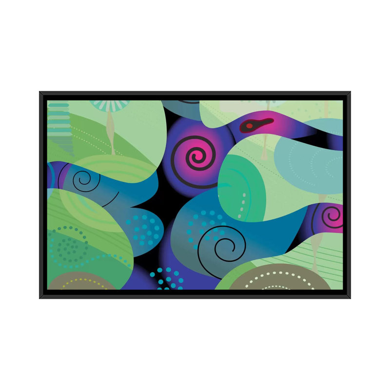 « porto vallarta effect », impression sur toile, H 18 po x l 26 po x P 1,5 po, Toile avec cadre noir, Pas de tapis