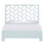 Silas King Platform Bed, Light Blue-454911016-454911022