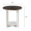 Table ronde avec tablette de rangement Gunnison-261514117