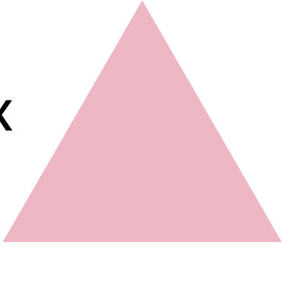 Décalcomanie murale motif triangle