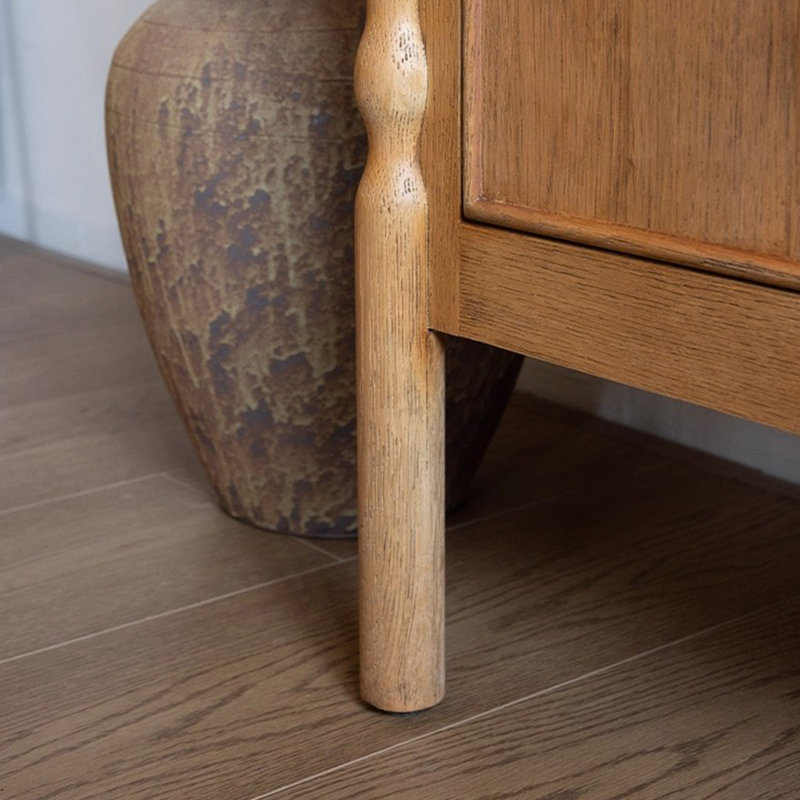 French Vintage Wood Storage Cabinet