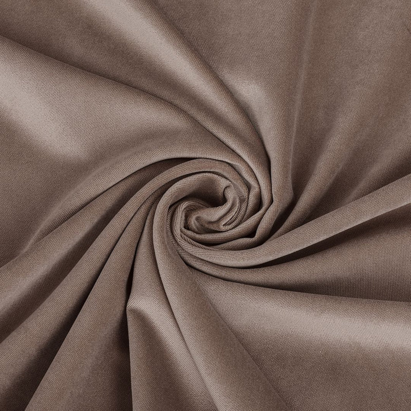 Luxury Matte Velvet Round Tablecloth, 18 Rose Taupe