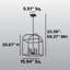 Luminaire suspendu 4 lumières DEL Birdy-664351930