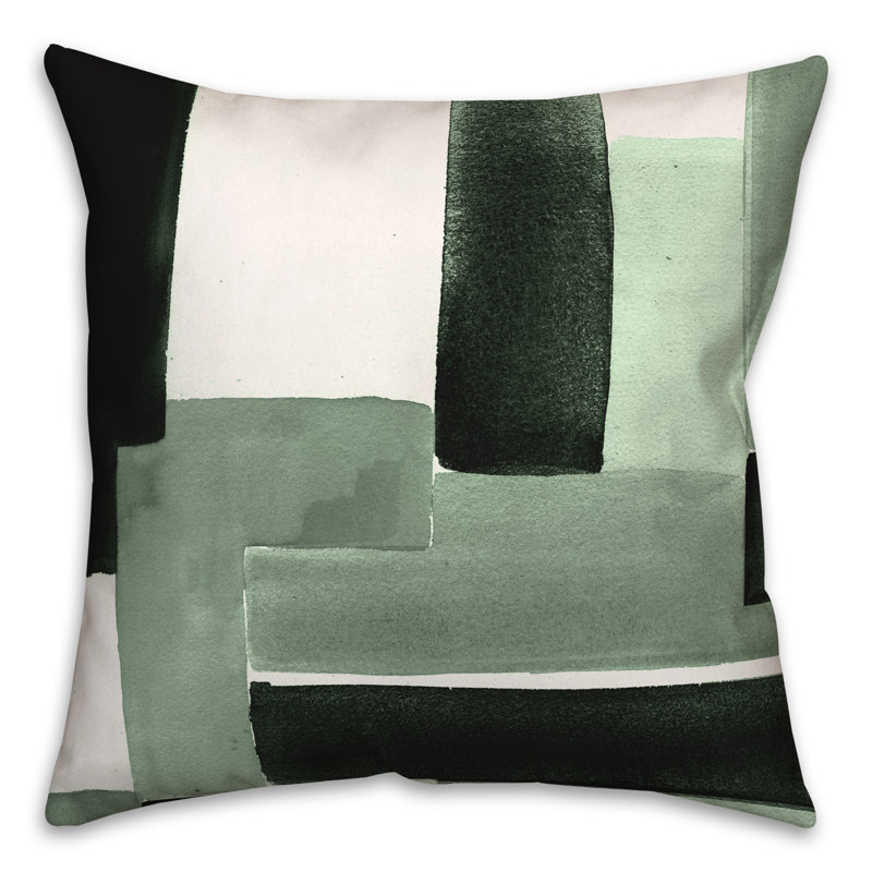 Outdoor Square Pillow Cover & Insert, Green