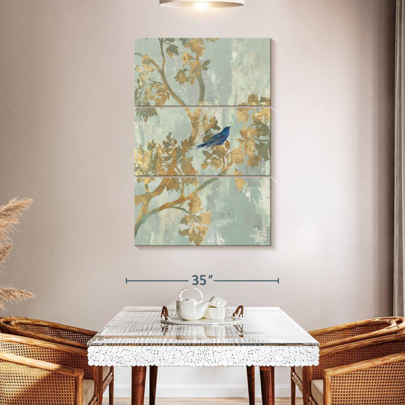 Brampt Perching Blue Bird