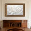 Art mural en toile noyer doré encadré pour le salon, la chambre à coucher, le bureau ou le vestibule - décoration murale décorative avec art en plumes-129332407-129332413
