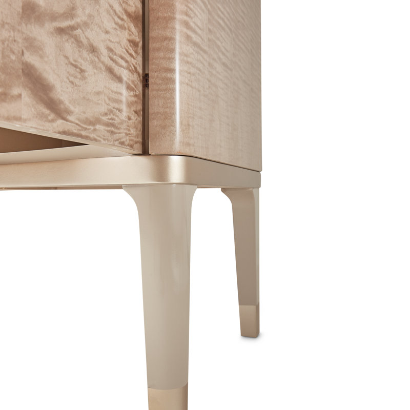 Malibu Crest 74.5'' W Sideboard, White/Blush