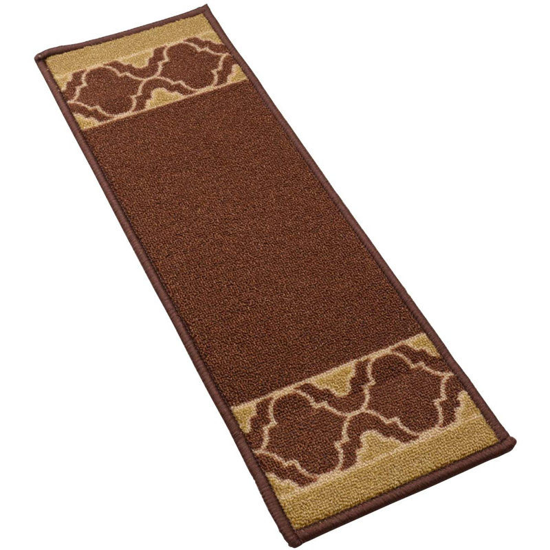 Tapis d'escalier Aramie, Brun, 12 Pieces Included