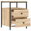 Dura 44cm W Iron Bedside Table-109785345